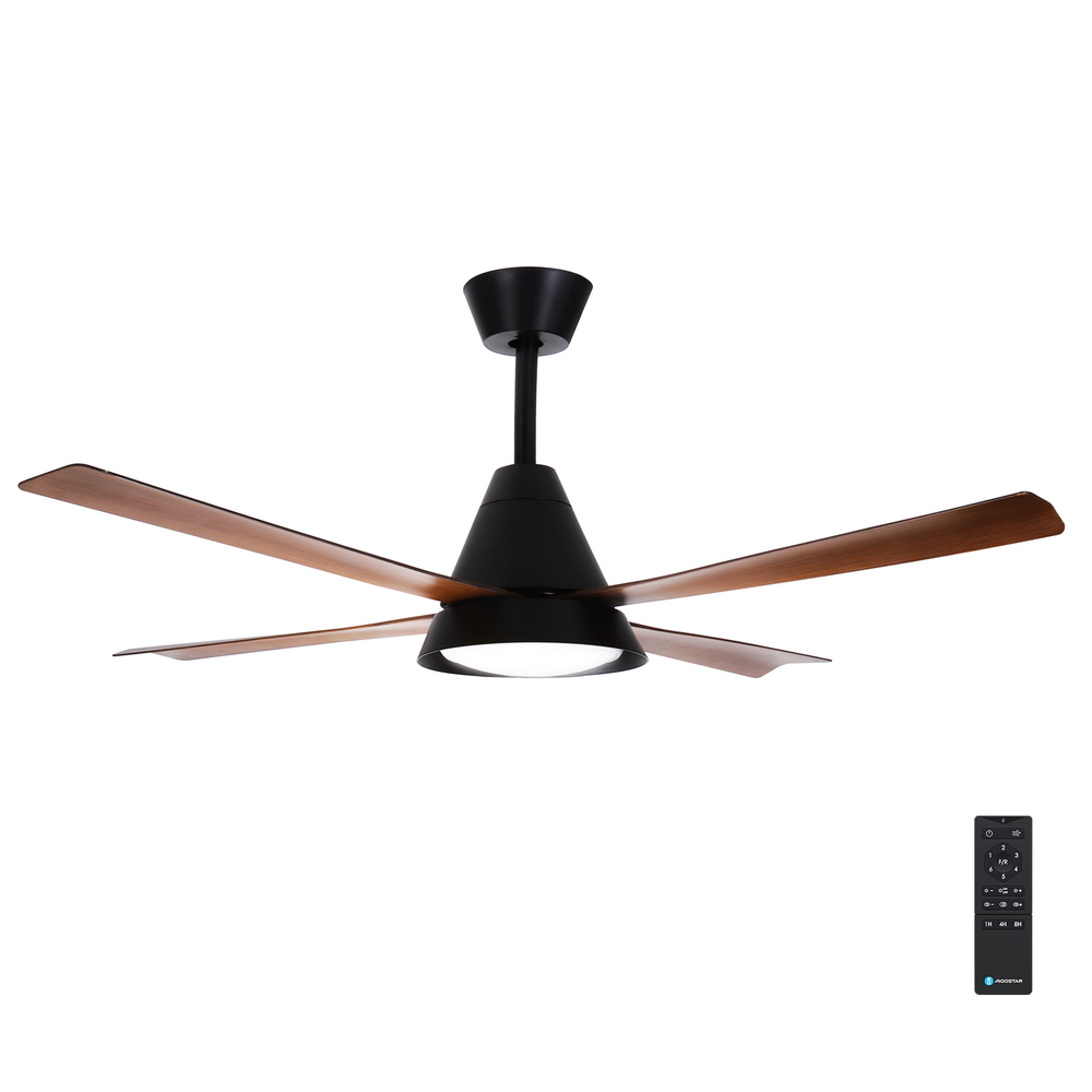 Foto principale Lampadario Ventilatore da soffitto 4 pale 54W CCT illuminazione Led regolabile con telecomando Aigostar