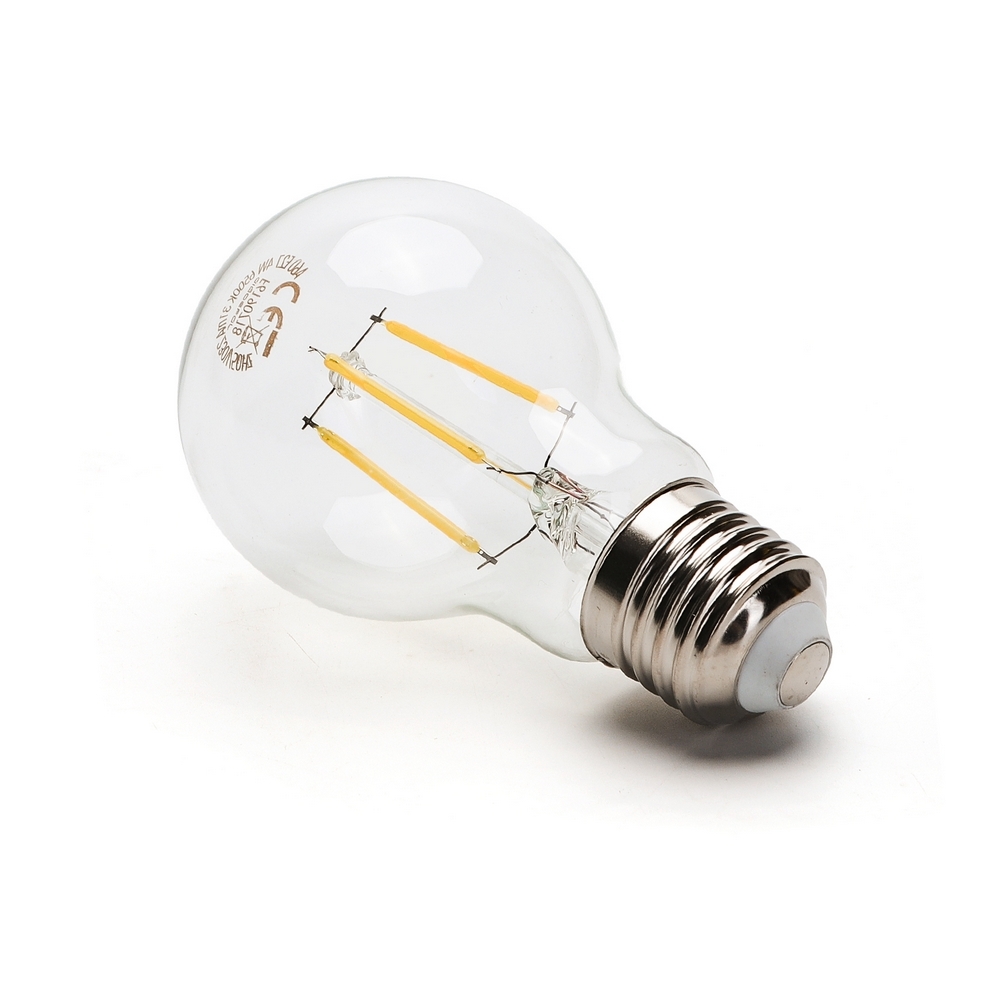 Lampadina Led a Filamento E27 A60 a bulbo 8W Bianco neutro 4000K dimmerabile FSL - Foto 1