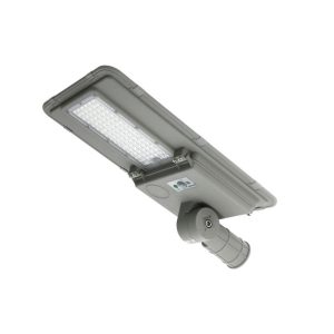 Foto principale Lampione stradale Led 100W Grigio con pannello solare IP65 Bianco caldo 2700K con sensore crepuscolare e di movimento M LEDME