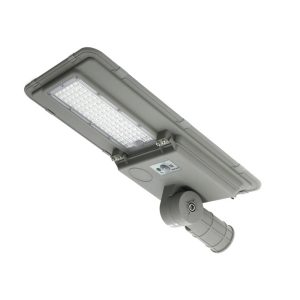 Foto principale Lampione stradale Led 200W Grigio con pannello solare IP65 Bianco neutro 4000K con sensore crepuscolare e di movimento M LEDME