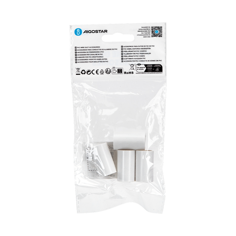 Manicotto per tubo 16mm bianco 4pz Aigostar - Foto 4