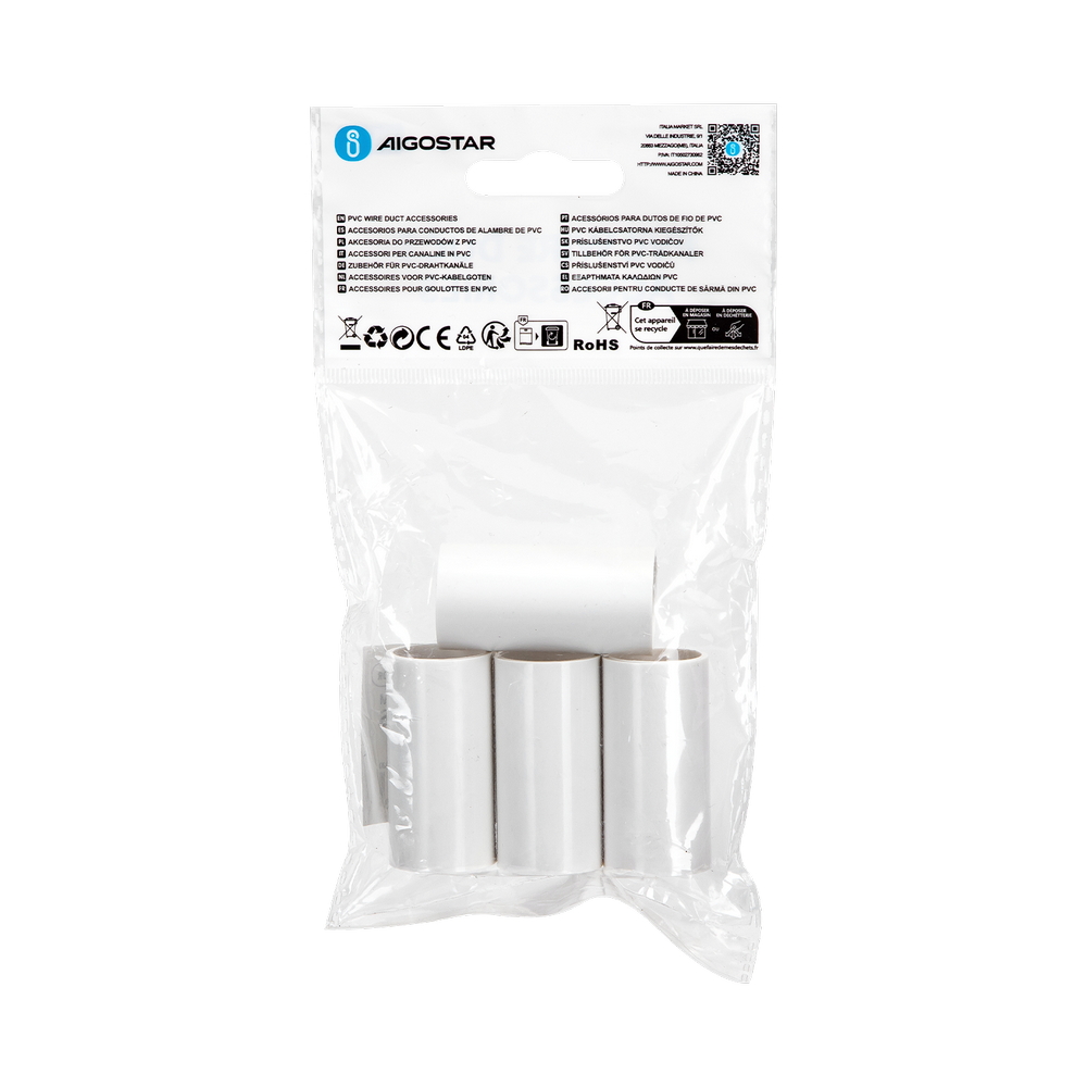 Manicotto per tubo 20mm bianco 4pz Aigostar - Foto 4