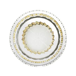 Foto principale Plafoniera Led 108W Rotonda Bianca e Oro CCT luce regolabile M LEDME
