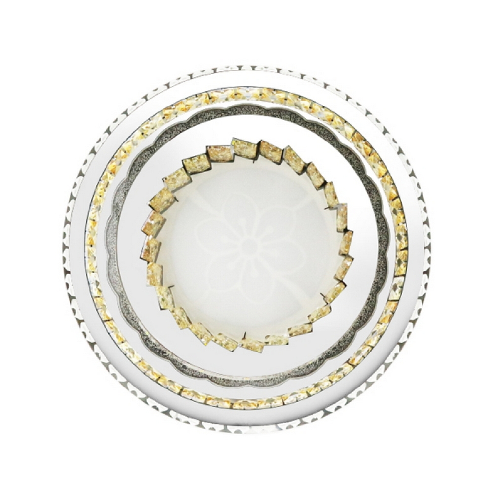 Foto principale Plafoniera Led 108W Rotonda Bianca e Oro CCT luce regolabile M LEDME