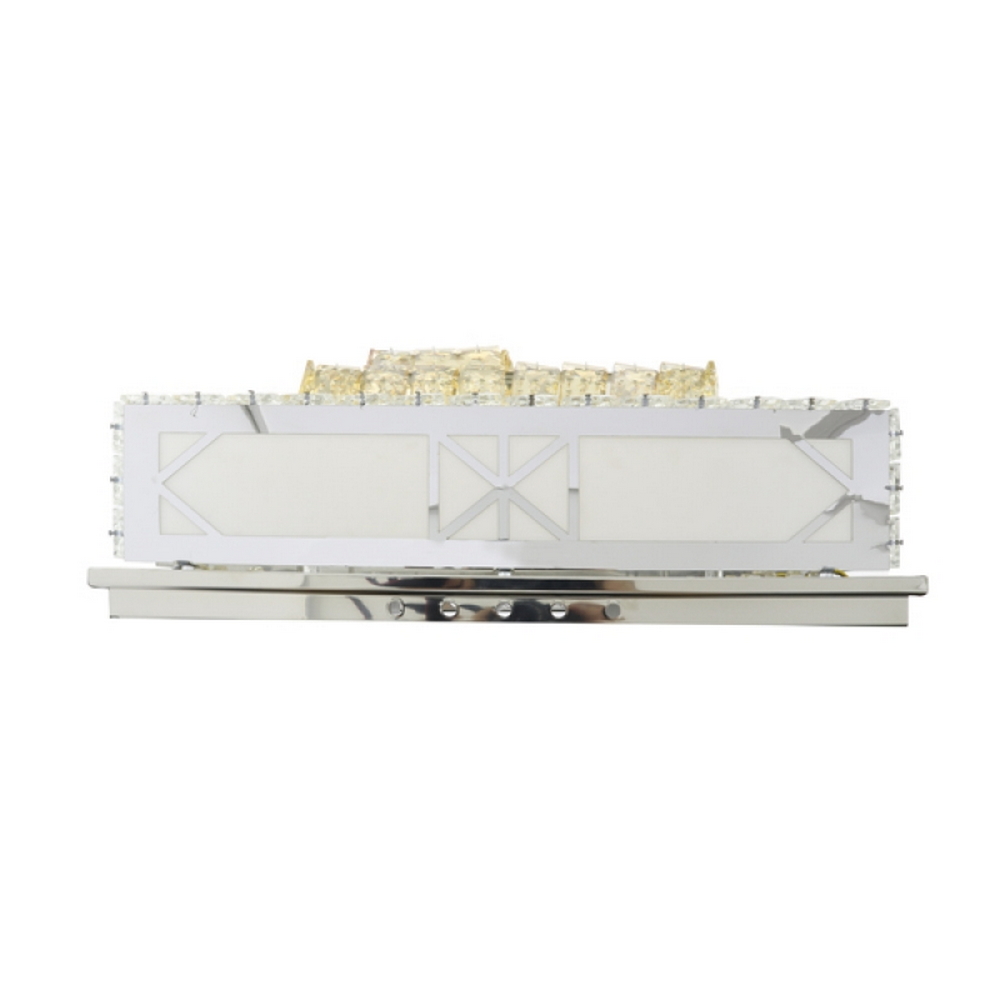 Plafoniera Led 120W Quadrata Bianca e Oro CCT luce regolabile M LEDME - Foto 1