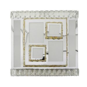 Foto principale Plafoniera Led 120W Quadrata Bianca e Oro CCT luce regolabile M LEDME