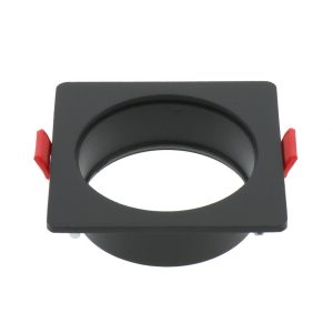 Foto principale Portafaretto fisso per faretto Cobfix 10W da incasso 83x83mm Nero Quadrato 1 posto M LEDME