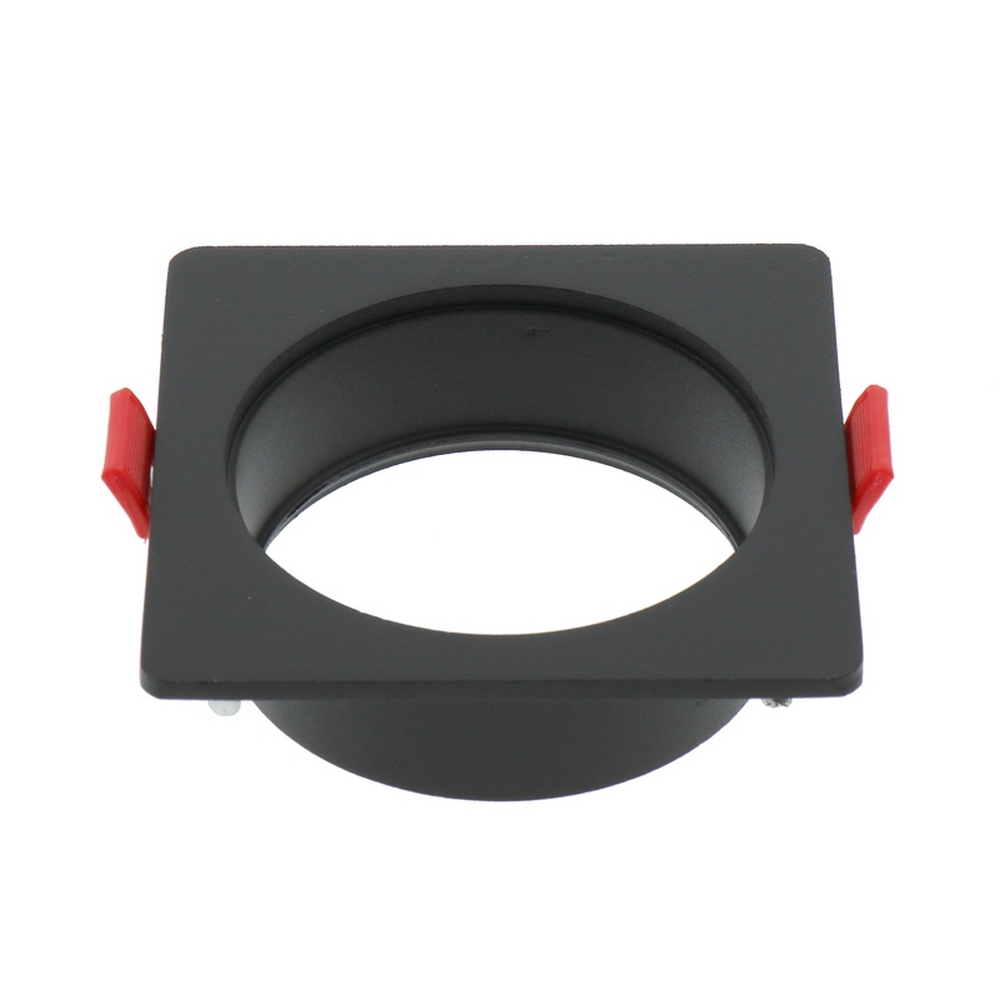 Foto principale Portafaretto fisso per faretto Cobfix 10W da incasso 83x83mm Nero Quadrato 1 posto M LEDME
