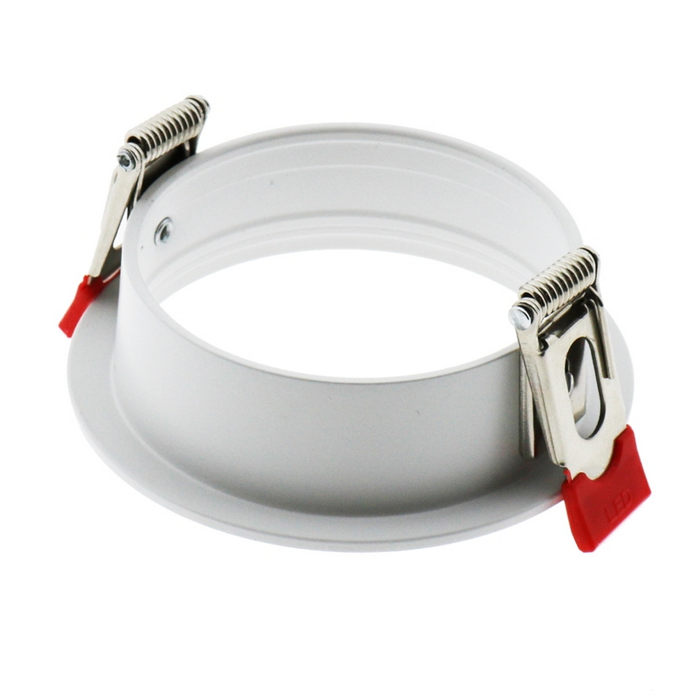 Portafaretto fisso per faretto Cobfix 10W da incasso diametro 84mm Bianco Rotondo 1 posto M LEDME - Foto 2