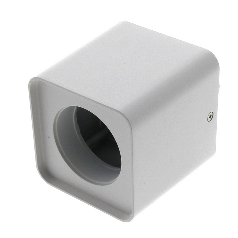 Portafaretto fisso per faretto Cobfix 10W da superfice 105x105mm Bianco Quadrato 1 posto M LEDME - Foto 1