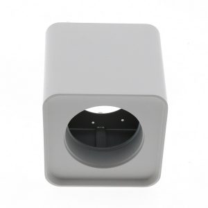 Foto principale Portafaretto fisso per faretto Cobfix 10W da superfice 105x105mm Bianco Quadrato 1 posto M LEDME