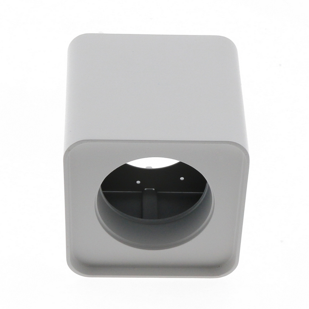 Foto principale Portafaretto fisso per faretto Cobfix 10W da superfice 105x105mm Bianco Quadrato 1 posto M LEDME