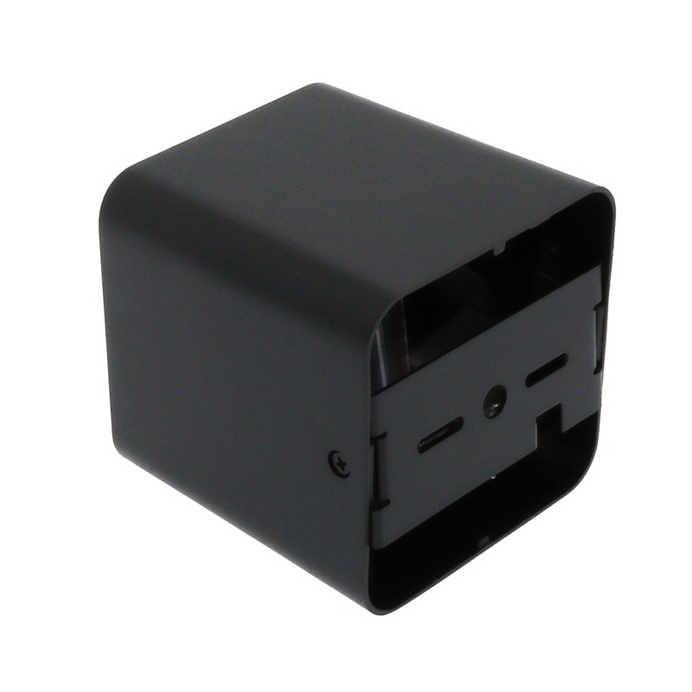 Portafaretto fisso per faretto Cobfix 10W da superfice 105x105mm Nero Quadrato 1 posto M LEDME - Foto 2