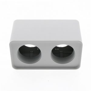 Foto principale Portafaretto fisso per faretto Cobfix 10W da superfice 200x110mm Bianco Rettangolare 2 posti M LEDME