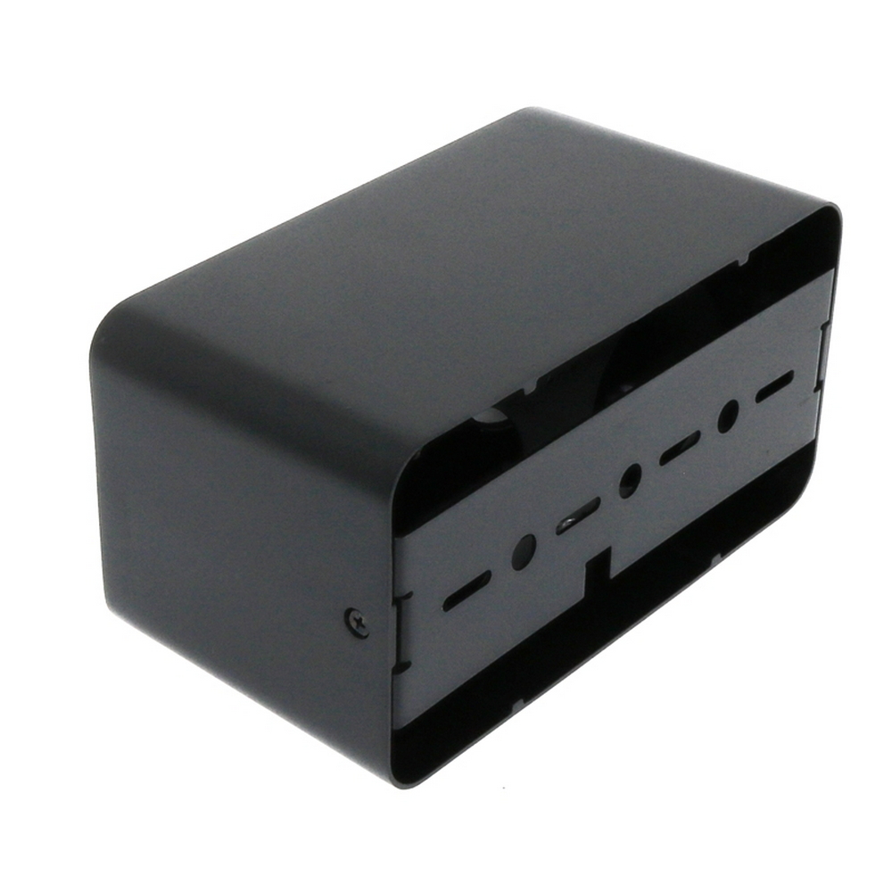 Portafaretto fisso per faretto Cobfix 10W da superfice 200x110mm Nero Rettangolare 2 posti M LEDME - Foto 2