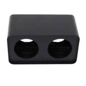 Foto principale Portafaretto fisso per faretto Cobfix 10W da superfice 200x110mm Nero Rettangolare 2 posti M LEDME