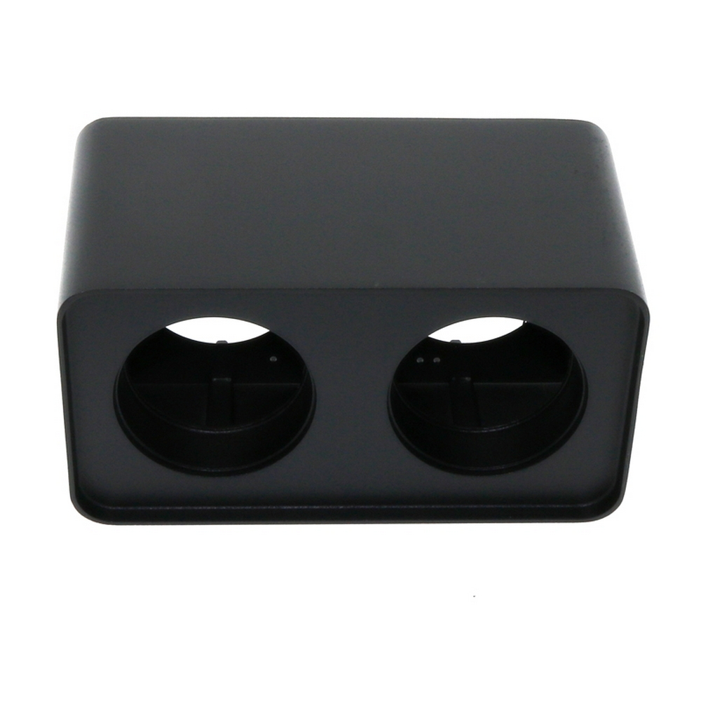 Foto principale Portafaretto fisso per faretto Cobfix 10W da superfice 200x110mm Nero Rettangolare 2 posti M LEDME