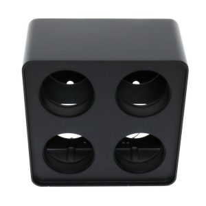Foto principale Portafaretto fisso per faretto Cobfix 10W da superfice 205x205mm Nero Quadrato 4 posti M LEDME
