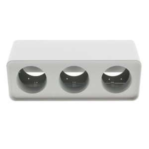 Foto principale Portafaretto fisso per faretto Cobfix 10W da superfice 295x110mm Bianco Rettangolare 3 posti M LEDME