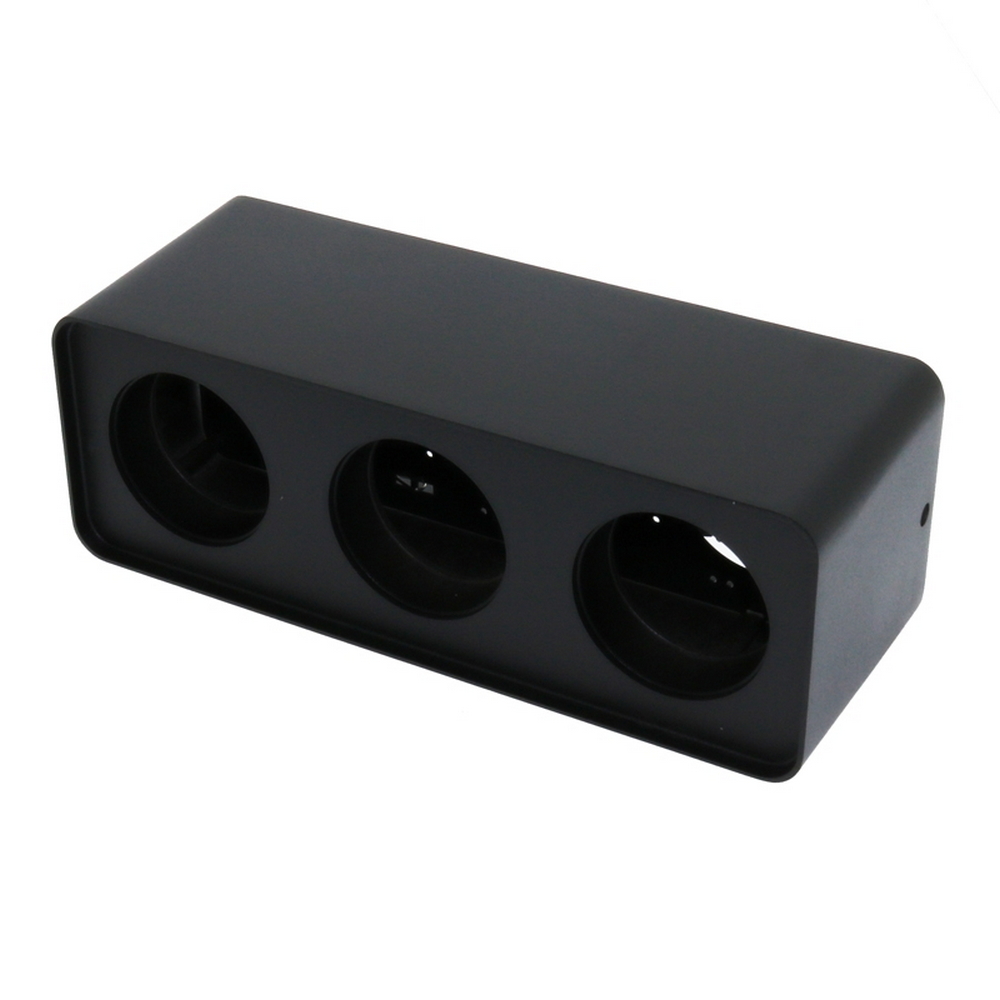 Portafaretto fisso per faretto Cobfix 10W da superfice 295x110mm Nero Rettangolare 3 posti M LEDME - Foto 1