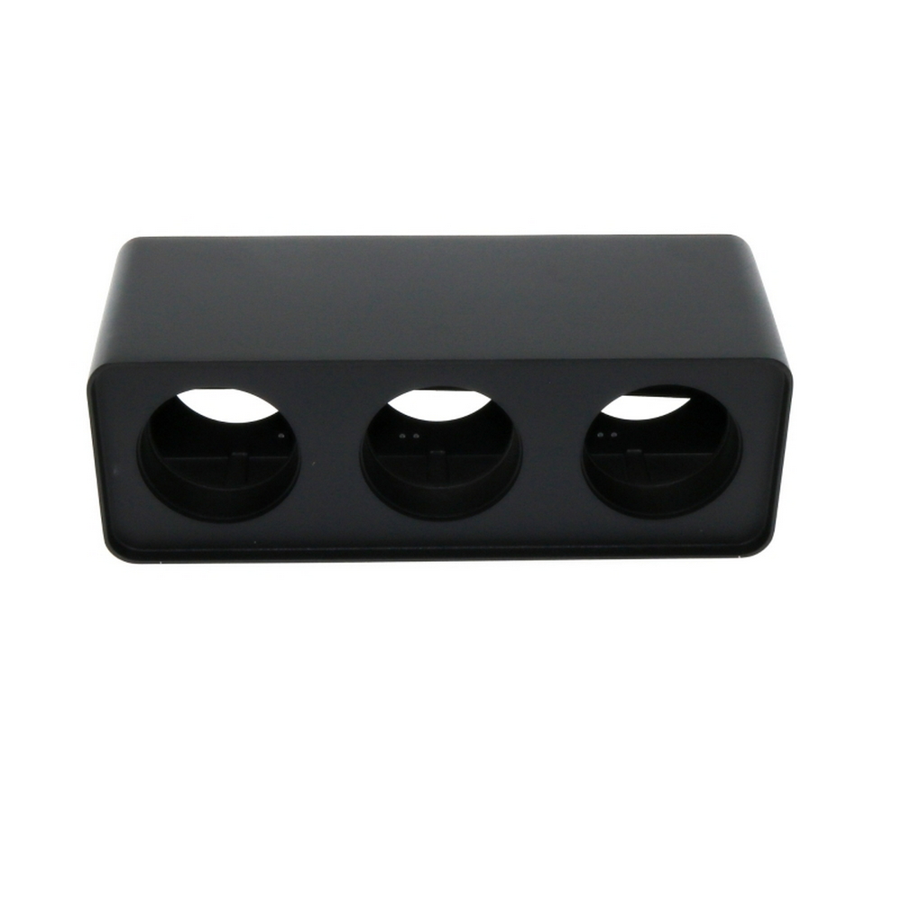Foto principale Portafaretto fisso per faretto Cobfix 10W da superfice 295x110mm Nero Rettangolare 3 posti M LEDME