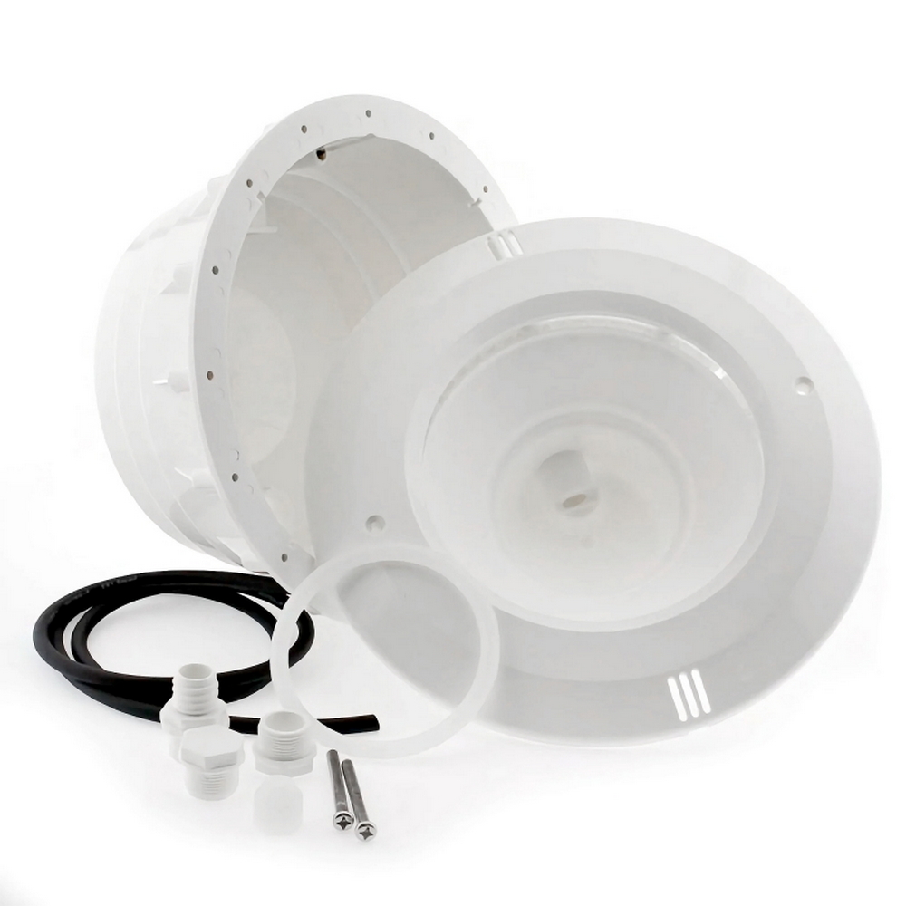 Portafaretto PAR56 da incasso per piscina 290x290mm IP68 Bianco Rotondo 1 posto M LEDME - Foto 3