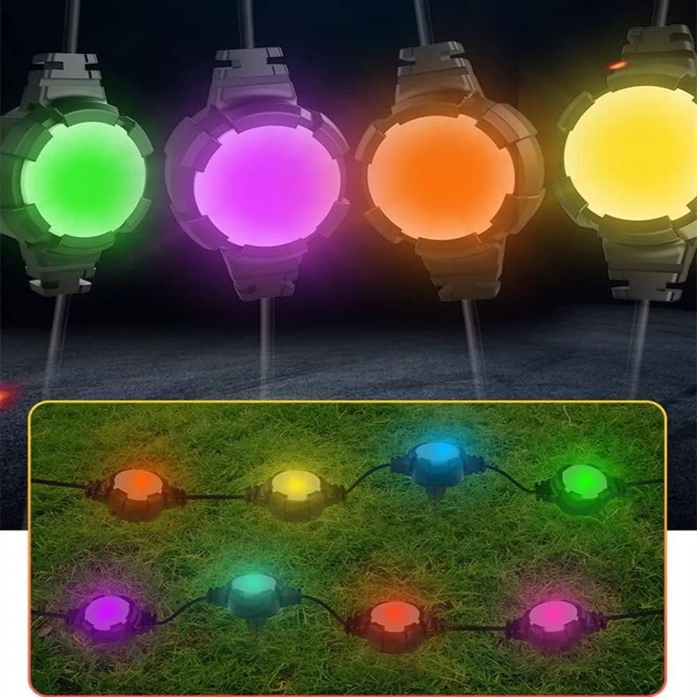 Segnapassi Led Smart Catena decorativa 16 luci Multicolore RGBW Bluetooth con telecomando Wisdom - Foto 4