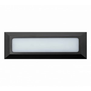 Foto principale Segnapasso Led Nero 5W da incasso a parete Rettangolare IP54 Bianco caldo 3000K M LEDME
