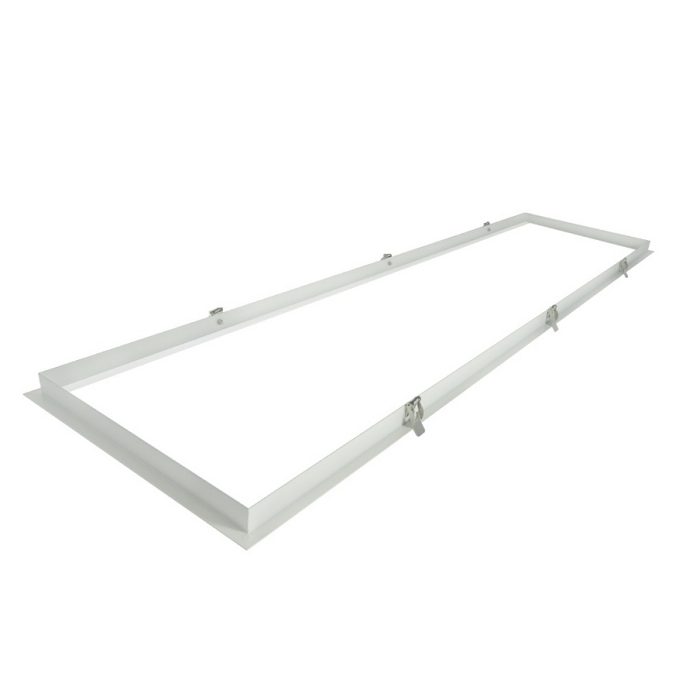 Supporto di fissaggio ad incasso per Pannello Led Rettangolare 120x30cm Cornice bianca M LEDME - Foto 1