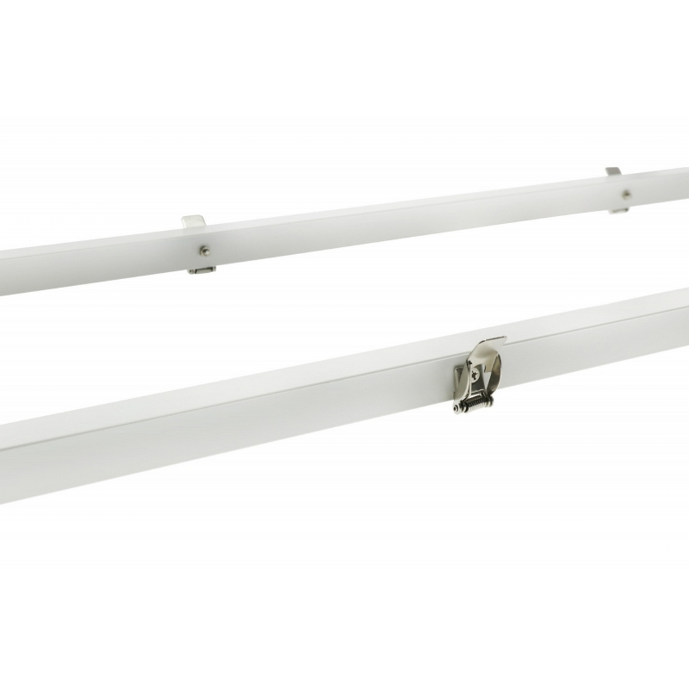 Supporto di fissaggio ad incasso per Pannello Led Rettangolare 120x30cm Cornice bianca M LEDME - Foto 2