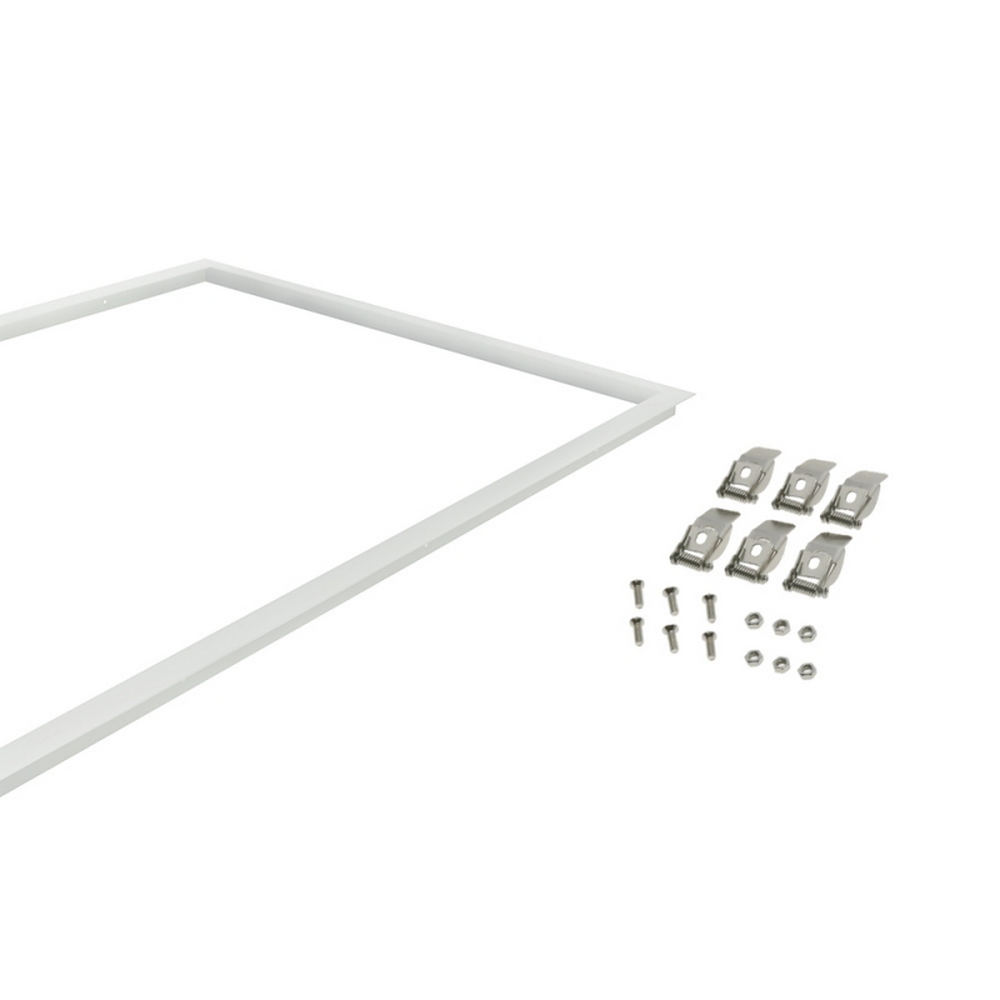 Supporto di fissaggio ad incasso per Pannello Led Rettangolare 120x60cm Cornice bianca M LEDME - Foto 2