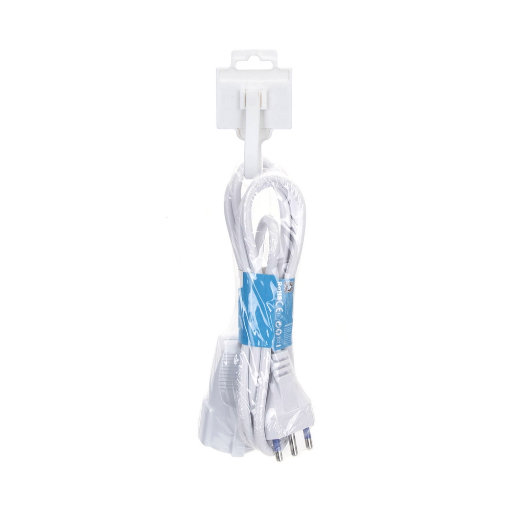 Cavo prolunga elettrico da 2m – Spina 16A e Presa Schuko+Bipasso Aigostar - Foto 2