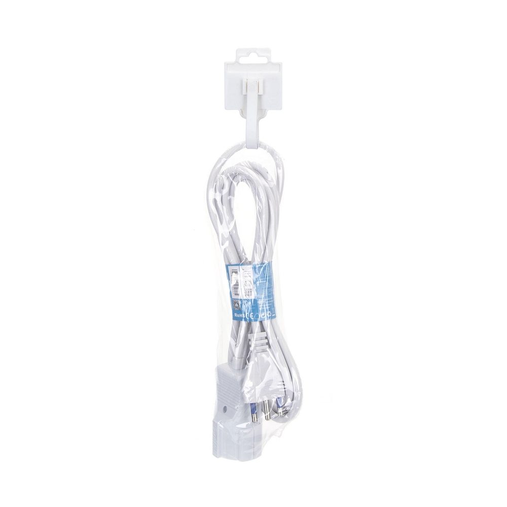 Cavo prolunga elettrico da 3m – Spina 16A e Presa Schuko+Bipasso Aigostar - Foto 2