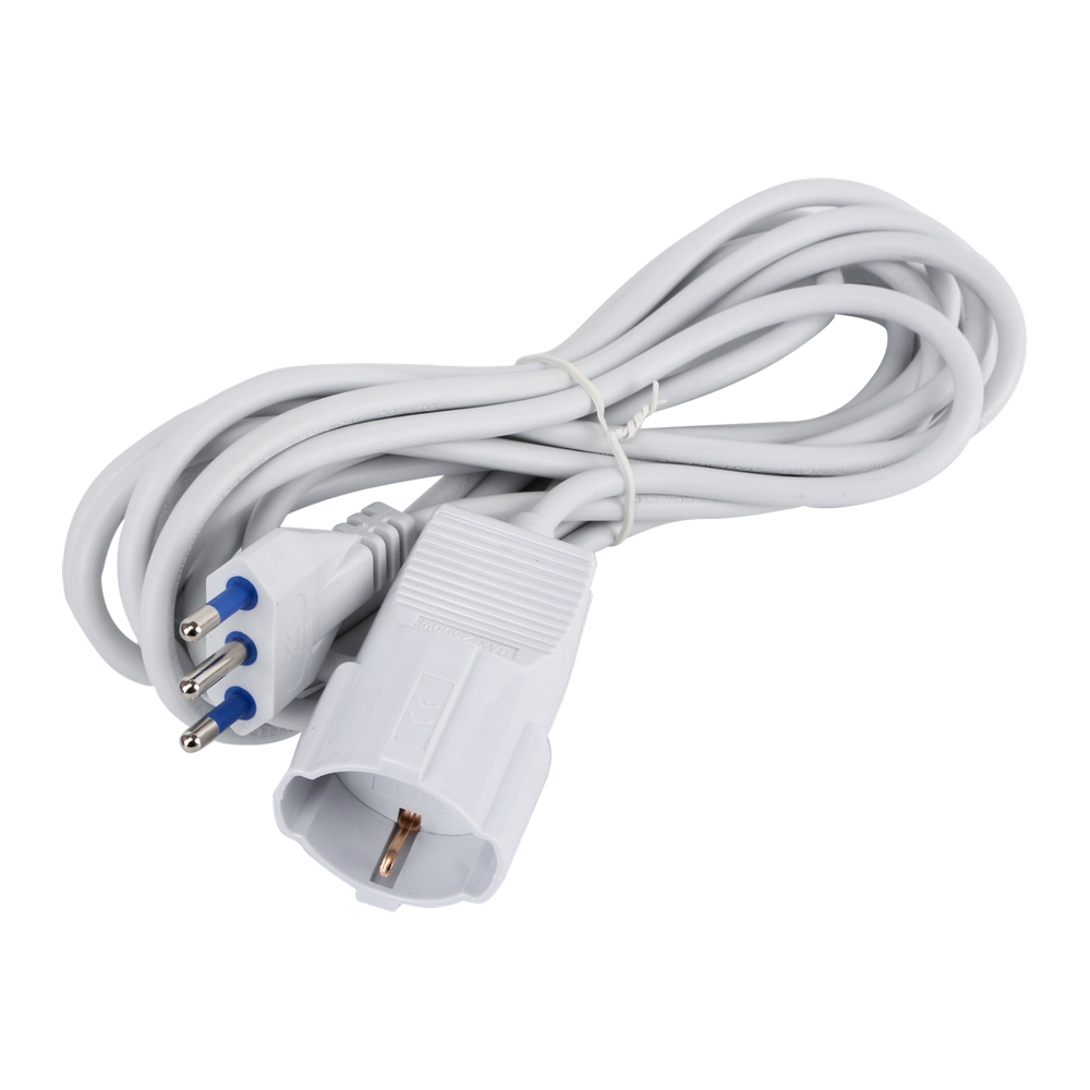 Foto principale Cavo prolunga elettrico da 5m – Spina 16A e Presa Schuko+Bipasso Aigostar