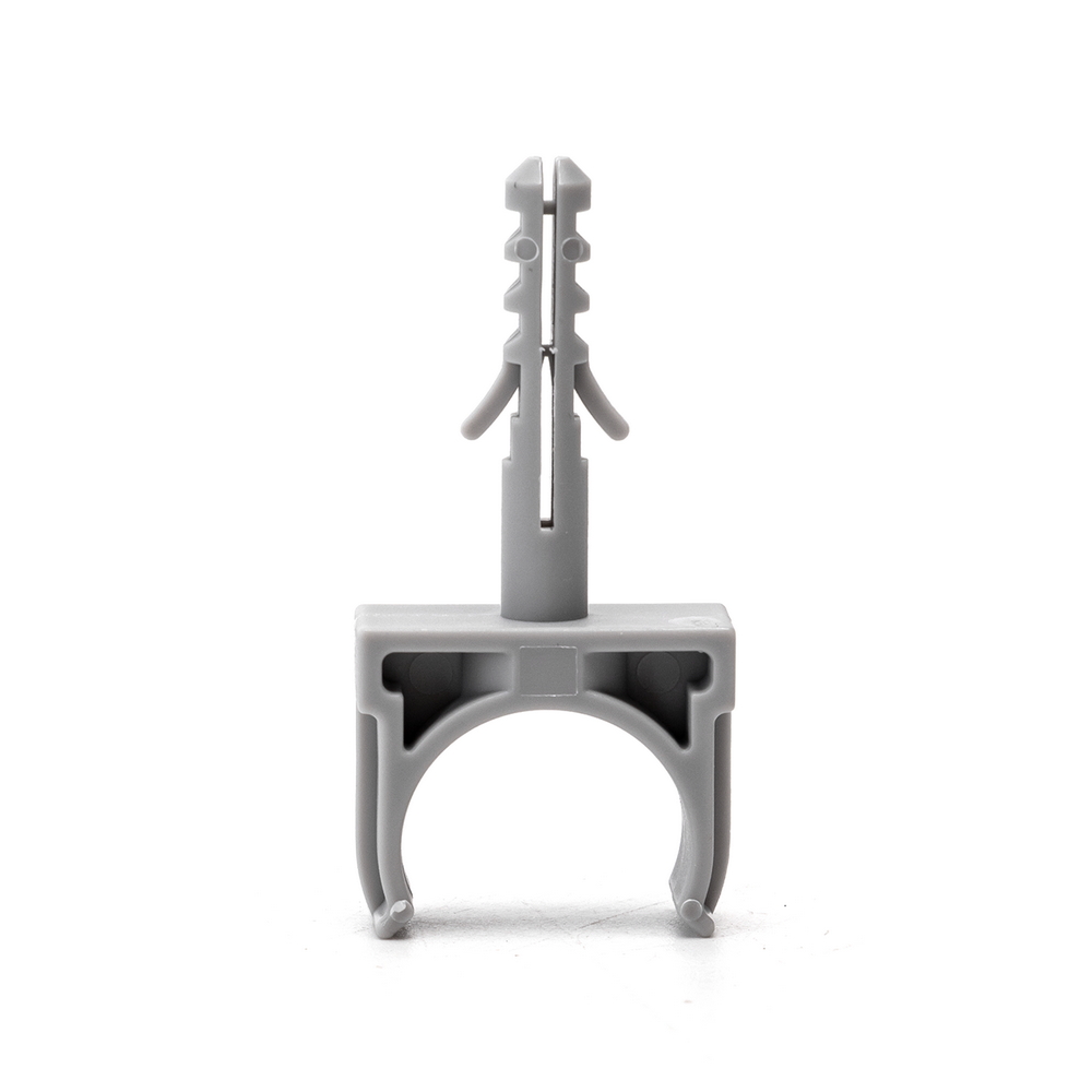 Clips fissatubo a scatto con tassello per Tubo 20mm grigio10pz Aigostar - Foto 1