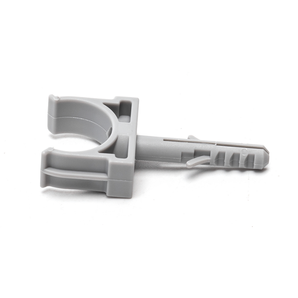 Clips fissatubo a scatto con tassello per Tubo 20mm grigio10pz Aigostar - Foto 2