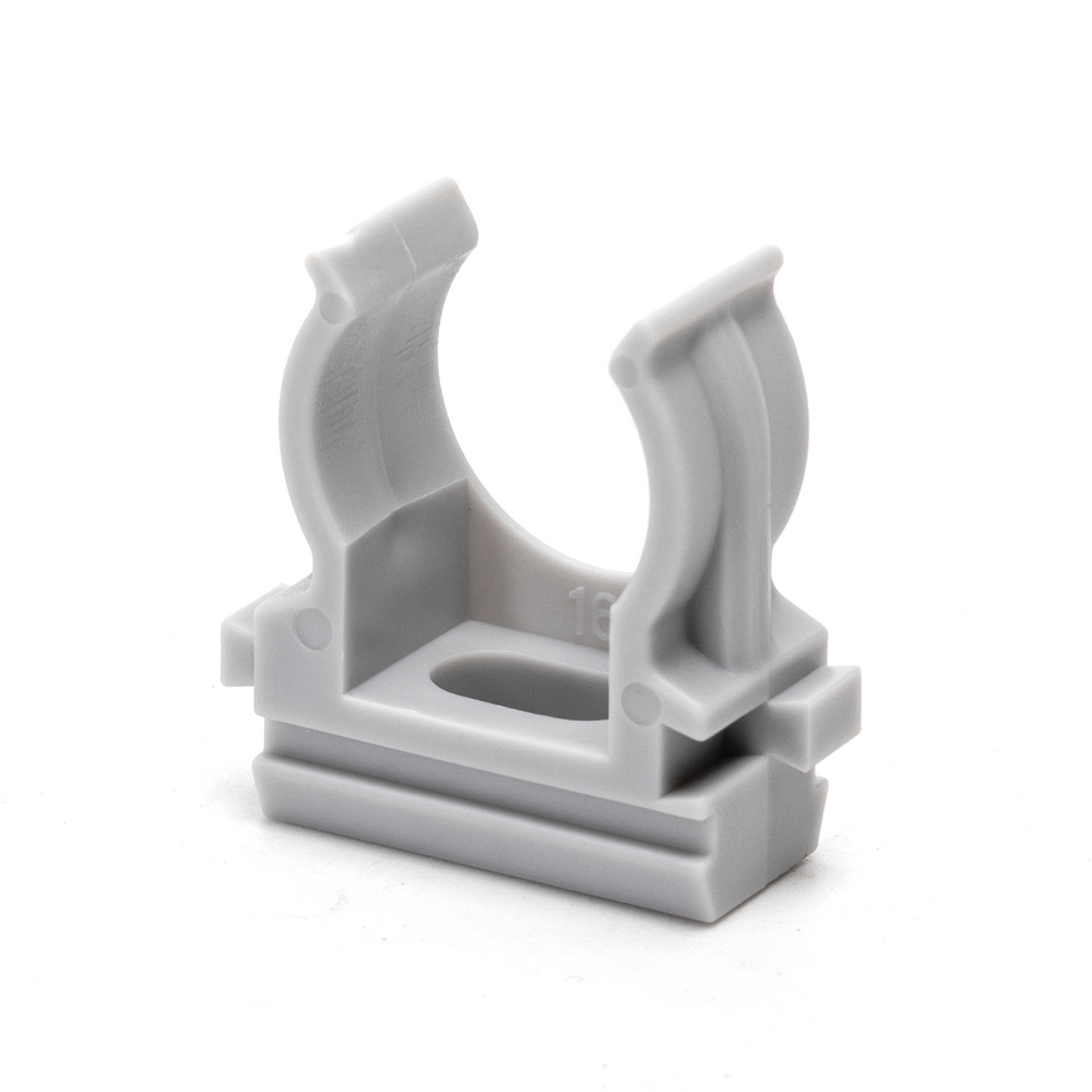 Foto principale Clips fissatubo a scatto per Tubo 16mm grigio 10pz Aigostar