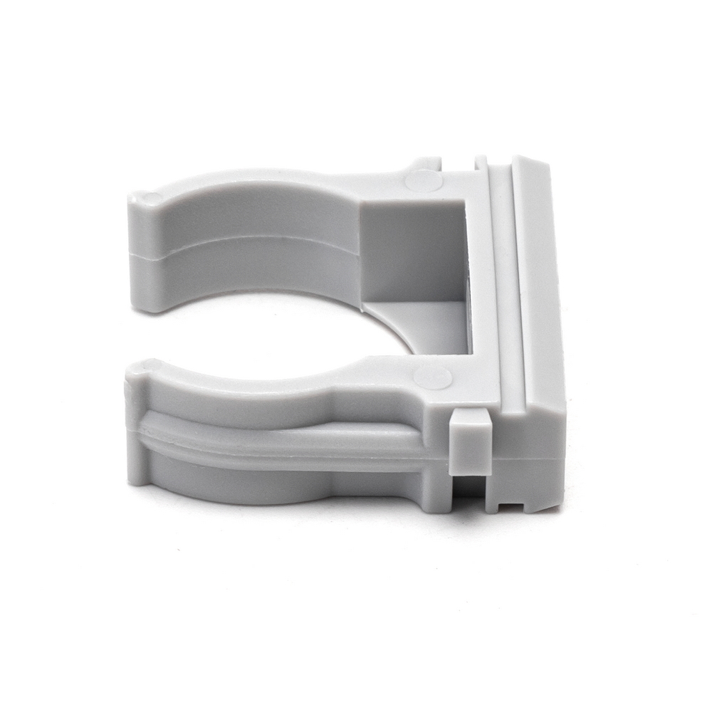 Clips fissatubo a scatto per Tubo 25mm grigio 5pz Aigostar - Foto 2