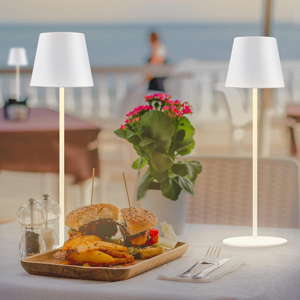 Lampada da tavolo Led touch Alba Bianca 1,2W portatile e da bottiglia a batteria ricaricabile USB Novaline - Foto 1