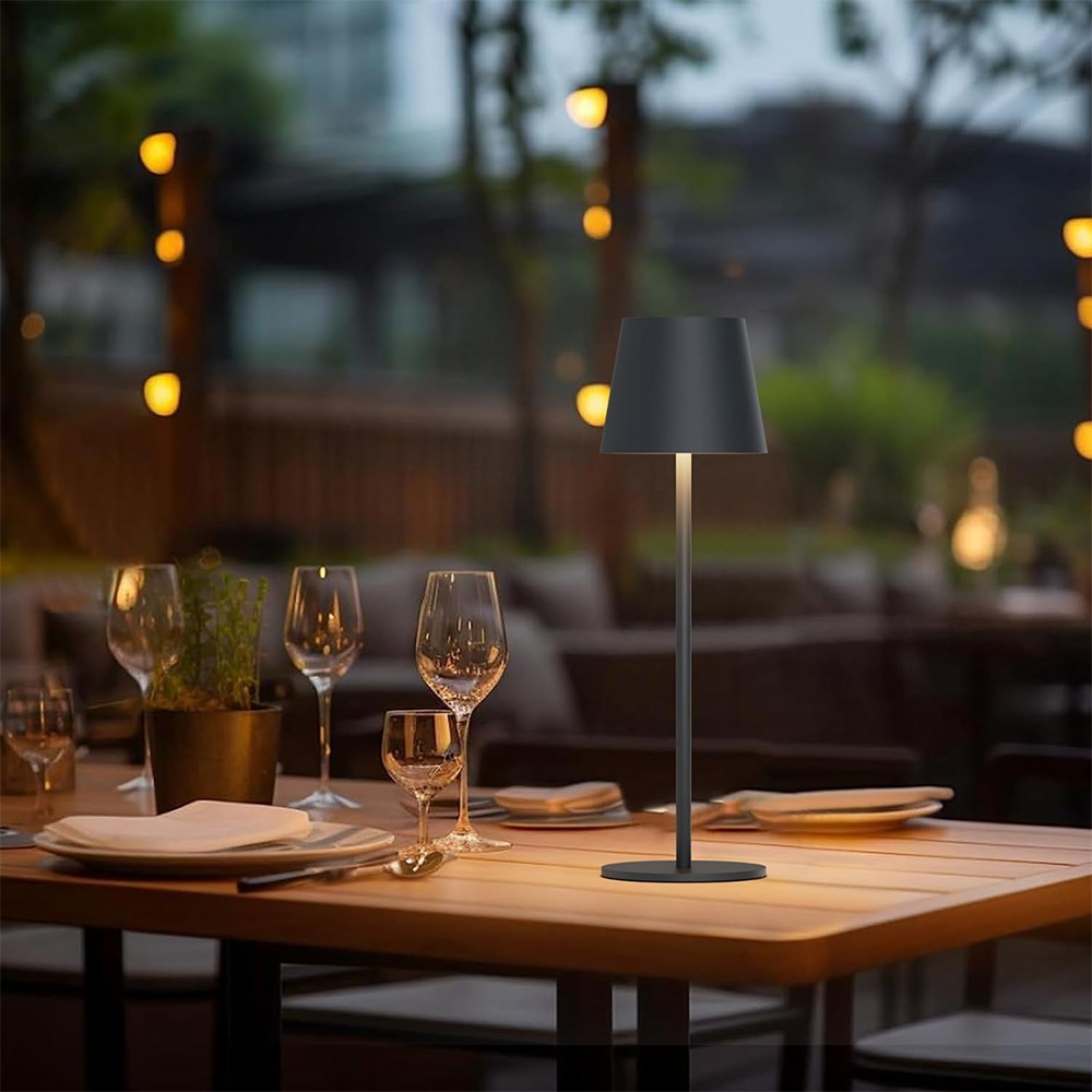 Lampada da tavolo Led touch Alba Nera 1,2W portatile e da bottiglia a batteria ricaricabile USB Novaline - Foto 1