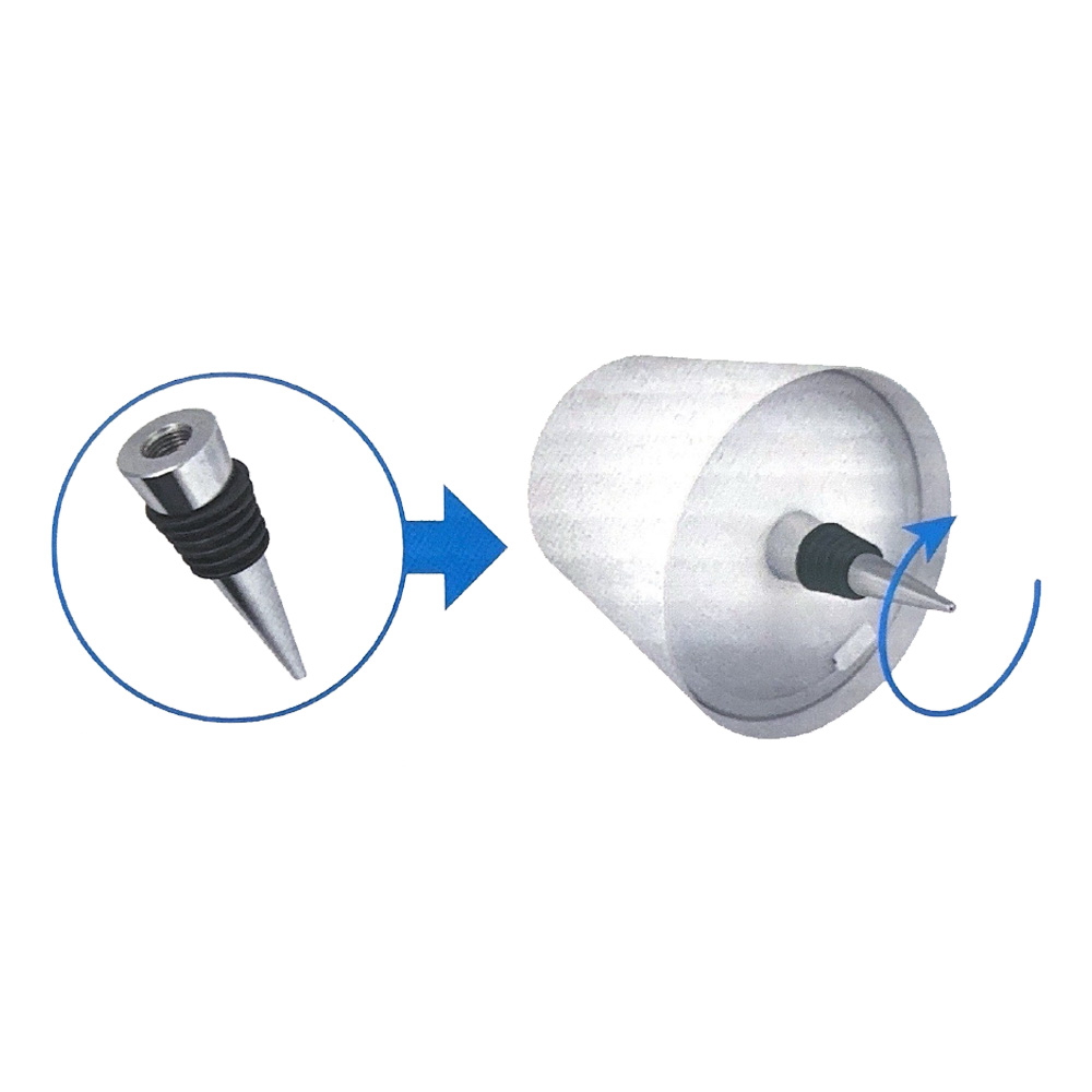 Lampada da tavolo Led touch Alba Nera 1,2W portatile e da bottiglia a batteria ricaricabile USB Novaline - Foto 3