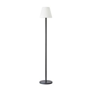 Foto principale Lampada da terra a piantana Altair 3W Nera e bianca con pannello solare ricaricabile USB telecomando IP65 RGB + Bianco caldo 3000K Novaline