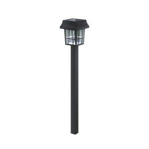 Foto principale Lampioncino segnapassi Led Cage 0,2W Nero con pannello solare IP44 Bianco freddo 6500K con sensore crepuscolare Aigostar