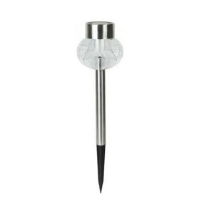 Foto principale Lampioncino segnapassi Led Dahlia 0,012W in acciaio con pannello solare IP44 Bianco freddo 6500K con sensore crepuscolare Aigostar