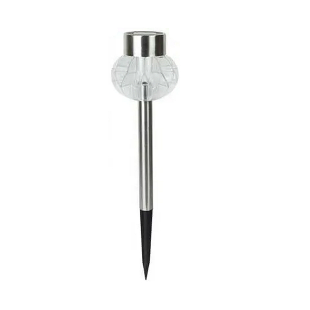 Foto principale Lampioncino segnapassi Led Dahlia 0,012W in acciaio con pannello solare IP44 Bianco freddo 6500K con sensore crepuscolare Aigostar