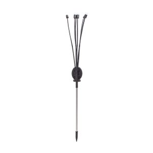 Foto principale Lampioncino segnapassi Led Feelers 0,04W Argento in acciaio con pannello solare IP44 Bianco caldo 2700K con sensore crepuscolare Aigostar