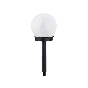 Foto principale Lampioncino segnapassi Led Globe 0,006W Nero con pannello solare IP44 Bianco freddo 6500K con sensore crepuscolare Aigostar