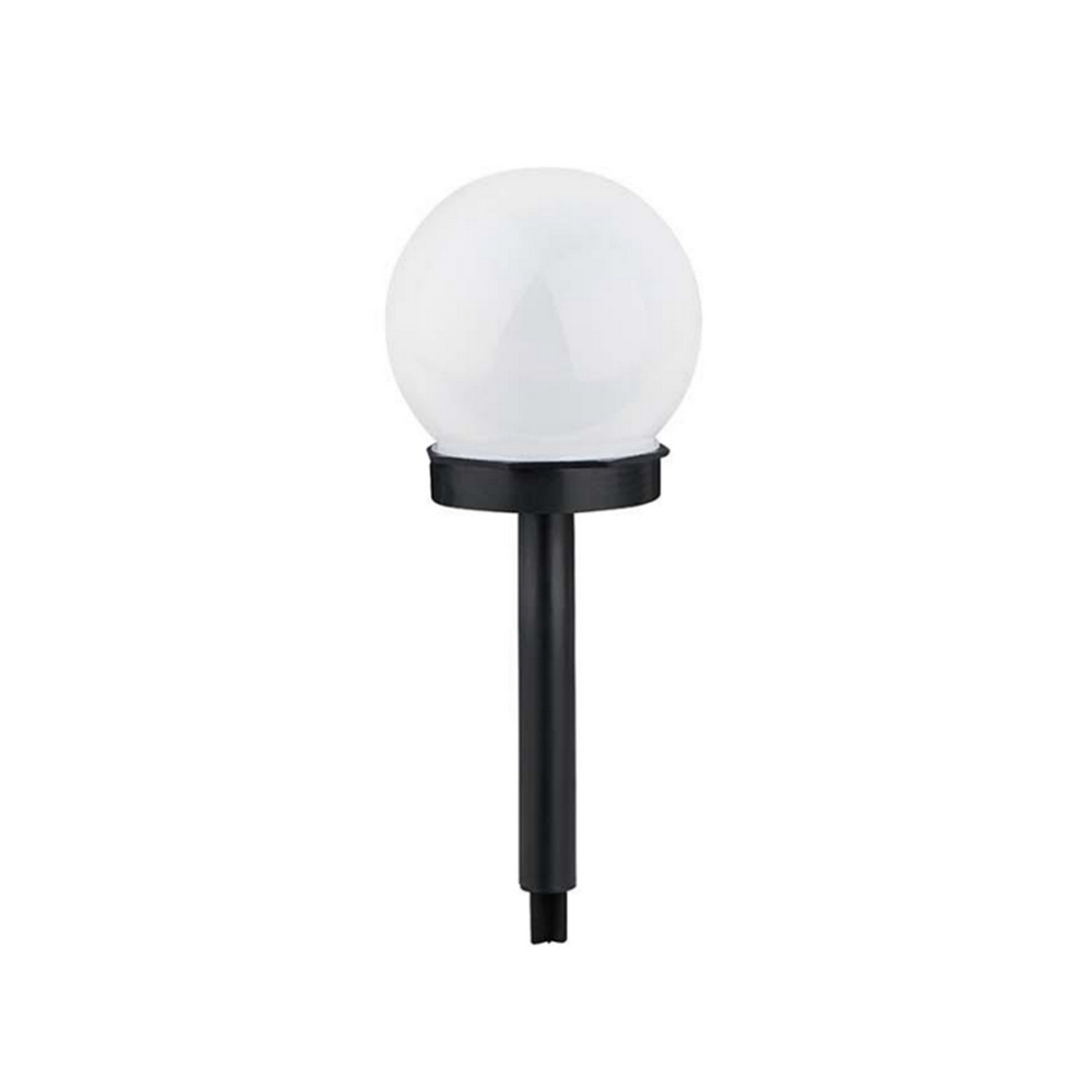 Foto principale Lampioncino segnapassi Led Globe 0,006W Nero con pannello solare IP44 Bianco freddo 6500K con sensore crepuscolare Aigostar