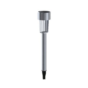 Foto principale Lampioncino segnapassi Led Goblet 0,006W Argento in acciaio con pannello solare IP44 Bianco freddo 6500K con sensore crepuscolare Aigostar
