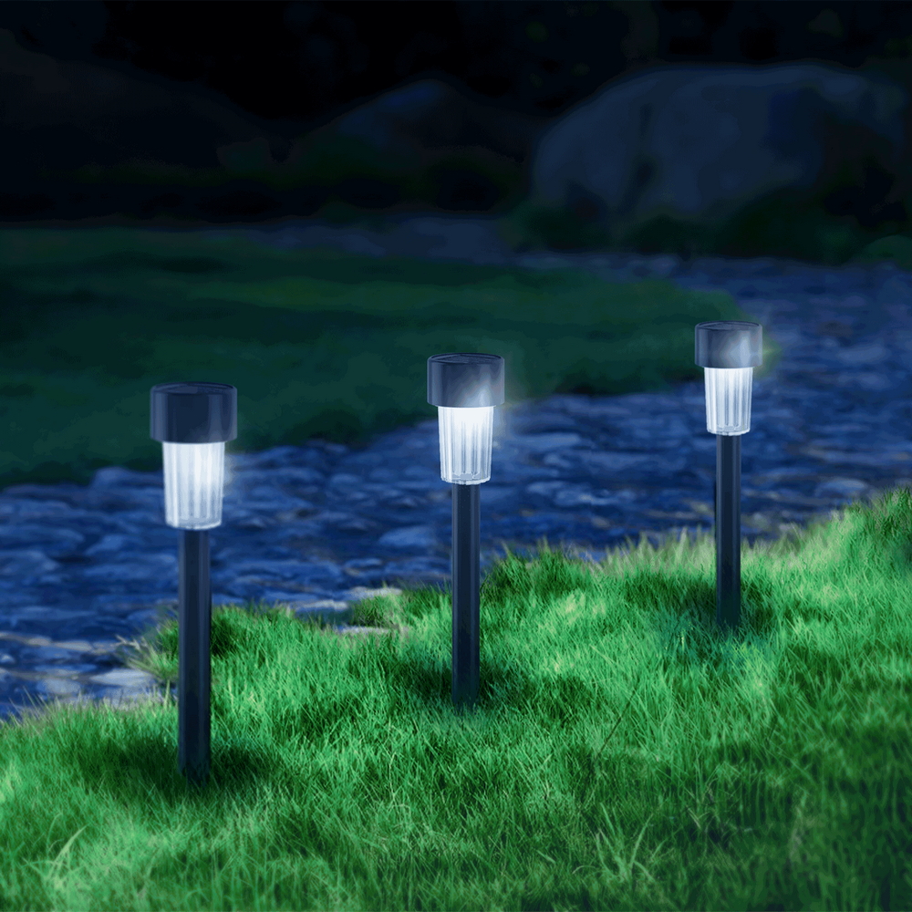 Lampioncino segnapassi Led Goblet 0,006W Nero con pannello solare IP44 Bianco freddo 6500K con sensore crepuscolare Aigostar - Foto 2